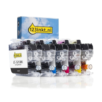 Varumärket 123ink ersätter Brother LC3213VAL BK/C/M/Y bläckpatron 5-pack  160772