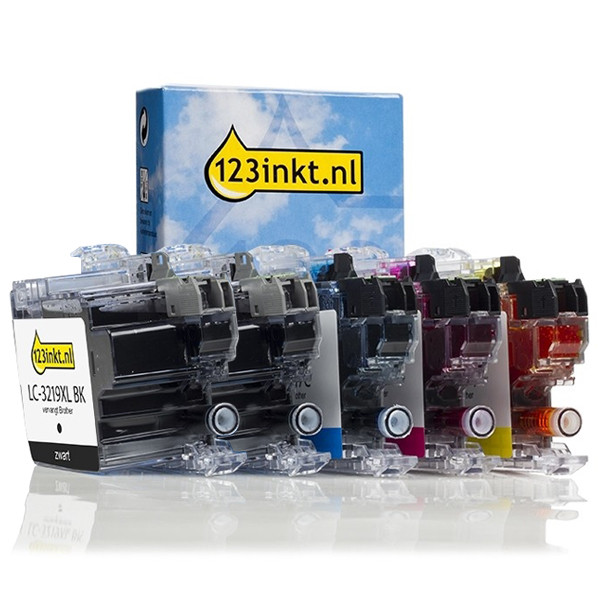 Varumärket 123ink ersätter Brother LC3219XLVAL BK/C/M/Y bläckpatron 5-pack  160689 - 1