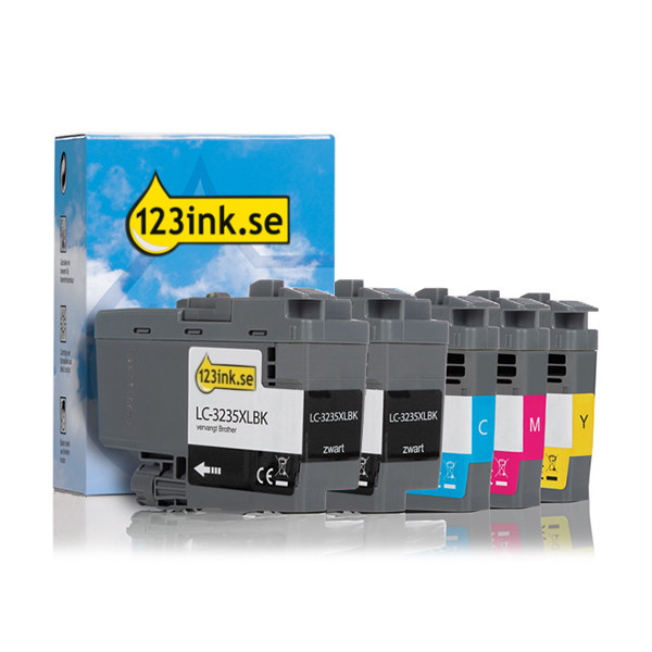 Varumärket 123ink ersätter Brother LC3235XL BK/C/M/Y bläckpatron 5-pack 160774 - 1