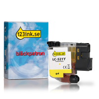 Varumärket 123ink ersätter Brother LC521Y gul bläckpatron 051477