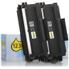 Varumärket 123ink ersätter Brother TN-2210 svart toner 2-pack