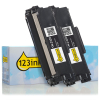 Varumärket 123ink ersätter Brother TN-2320 svart toner 2-pack