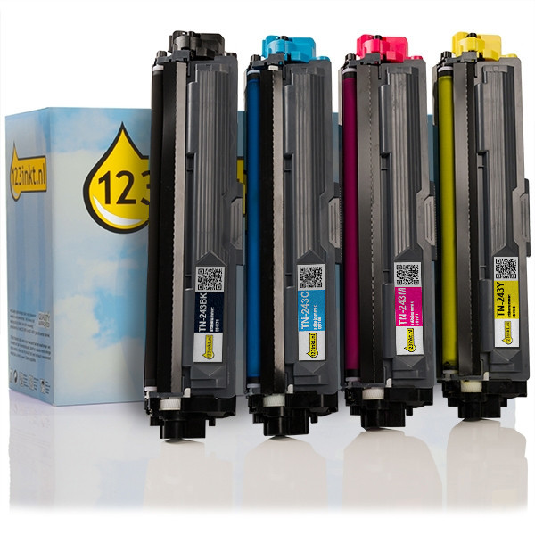 Varumärket 123ink ersätter Brother TN-243BK/C/M/Y toner 4-pack 132294 - 1