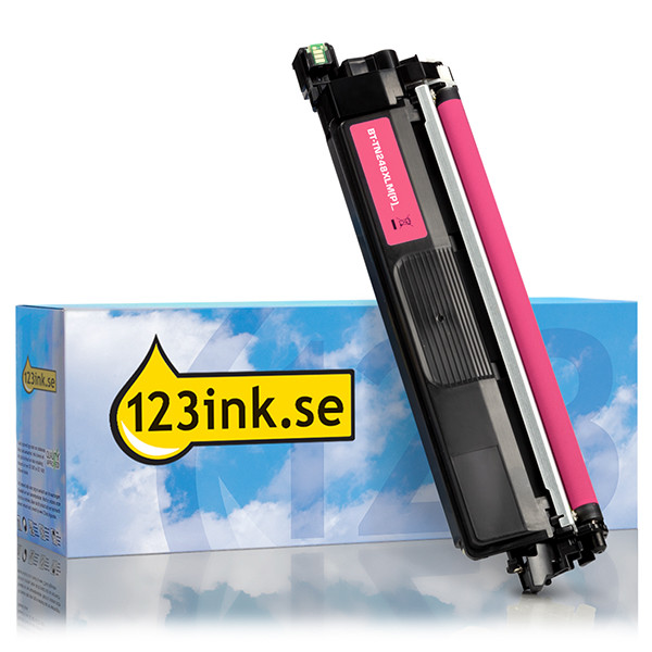 Varumärket 123ink ersätter Brother TN-248XL M magenta toner hög kapacitet TN248XLMC 051425 - 1