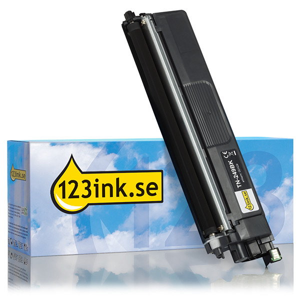 Varumärket 123ink ersätter Brother TN-249BK toner svart extra hög kapacitet TN249BKC 051429 - 1