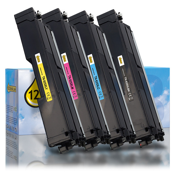 Varumärket 123ink ersätter Brother TN-625XL BK/C/M/Y toner 4-pack 183164 - 1