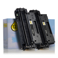 Varumärket 123ink ersätter HP 05XD (CE505XD) svart toner 2-pack CE505XDC 132156