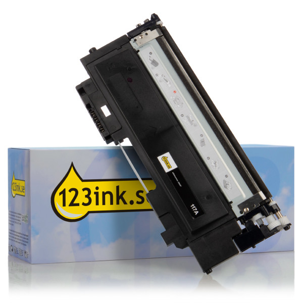 Varumärket 123ink ersätter HP 117A (W2070A) svart toner W2070AC 055457 - 1