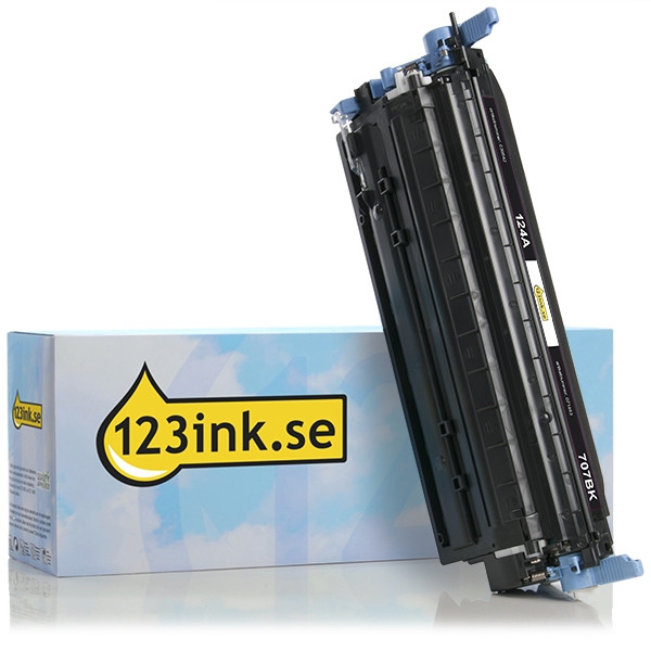 Varumärket 123ink ersätter HP 124A (Q6000A) svart toner Q6000AC 039542 - 1