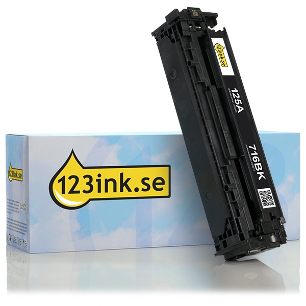 Varumärket 123ink ersätter HP 125A (CB540A) svart toner CB540AC 039805 - 1