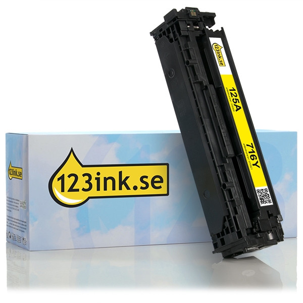 Varumärket 123ink ersätter HP 125A (CB542A) gul toner CB542AC 039809 - 1