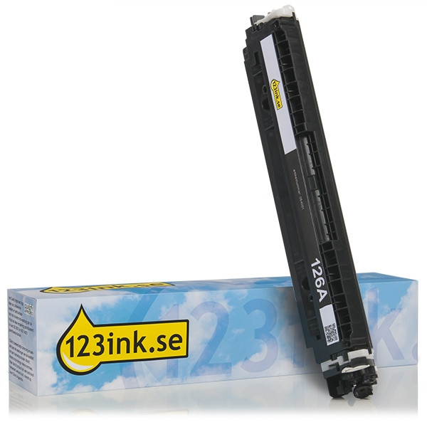 Varumärket 123ink ersätter HP 126A (CE310A) svart toner CE310AC 054001 - 1