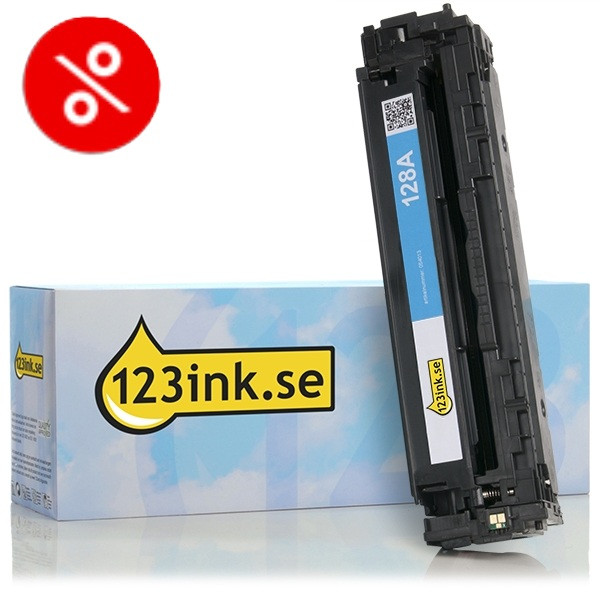 Varumärket 123ink ersätter HP 128A (CE321A) cyan toner⭐  238556 - 1