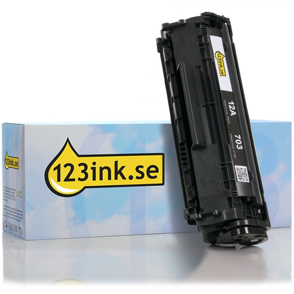 Varumärket 123ink ersätter HP 12A (Q2612A) XL svart toner hög kapacitet Q2612AC 055139 - 1
