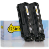 Varumärket 123ink ersätter HP 12A (Q2612A) svart toner 2-pack