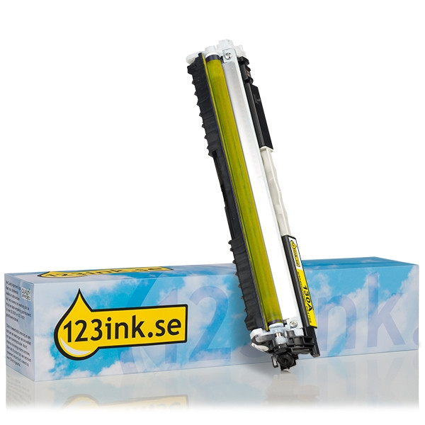 Varumärket 123ink ersätter HP 130A (CF352A) gul toner 054755 - 1