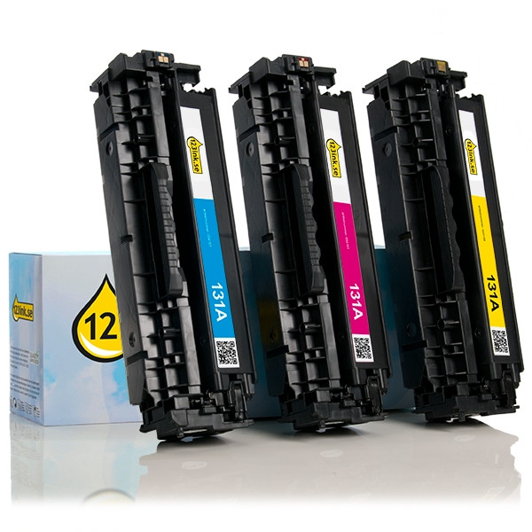 Varumärket 123ink ersätter HP 131A (U0SL1AM) C/Y/M toner 3-pack U0SL1AMC 054811 - 1