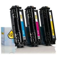 Varumärket 123ink ersätter HP 131A (U0SL1AM) C/Y/M toner 3-pack U0SL1AMC 054811