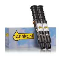 Varumärket 123ink ersätter HP 143A (W1143AD) svart toner 2-pack 093243