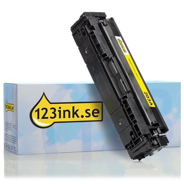 Varumärket 123ink ersätter HP 203A (CF542A) gul toner CF542AC 055217 - 1