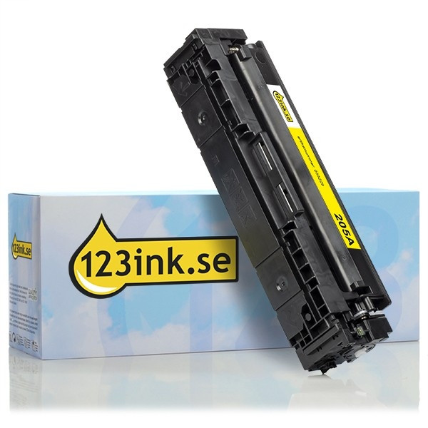 Varumärket 123ink ersätter HP 205A (CF532A) gul toner CF532AC 055229 - 1