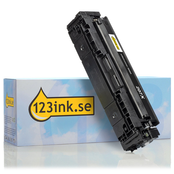Varumärket 123ink ersätter HP 207X (W2210X) svart toner hög kapacitet W2210XC 093051 - 1