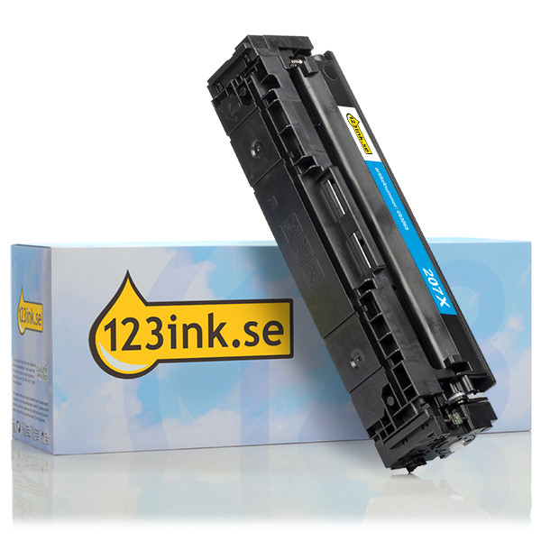 Varumärket 123ink ersätter HP 207X (W2211X) cyan toner hög kapacitet W2211XC 093053 - 1