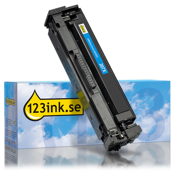 Varumärket 123ink ersätter HP 207X (W2211X) cyan toner hög kapacitet 093053 - 1