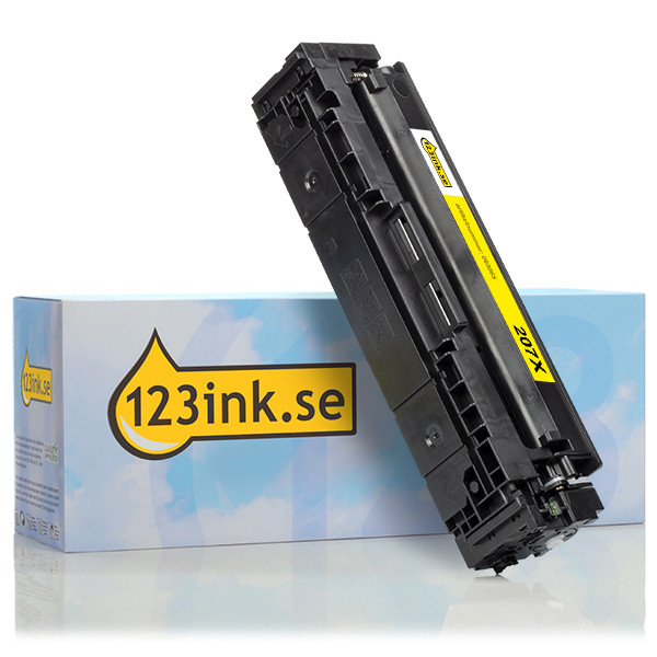 Varumärket 123ink ersätter HP 207X (W2212X) gul toner hög kapacitet W2212XC 093057 - 1