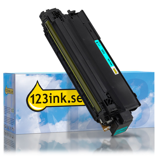 Varumärket 123ink ersätter HP 213X (W2131X) cyan toner hög kapacitet 133039 - 1