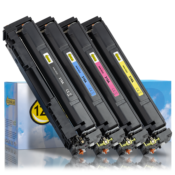 Varumärket 123ink ersätter HP 219A BK/C/M/Y toner 4-pack 093709 - 1