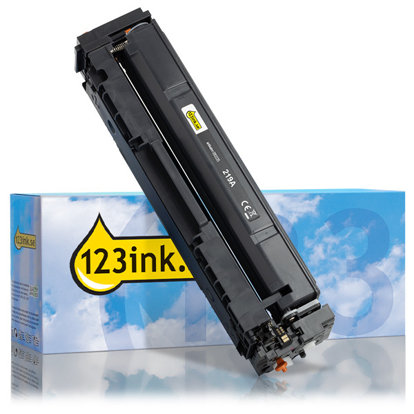 Varumärket 123ink ersätter HP 219A (W2190A) svart toner 093335 - 1