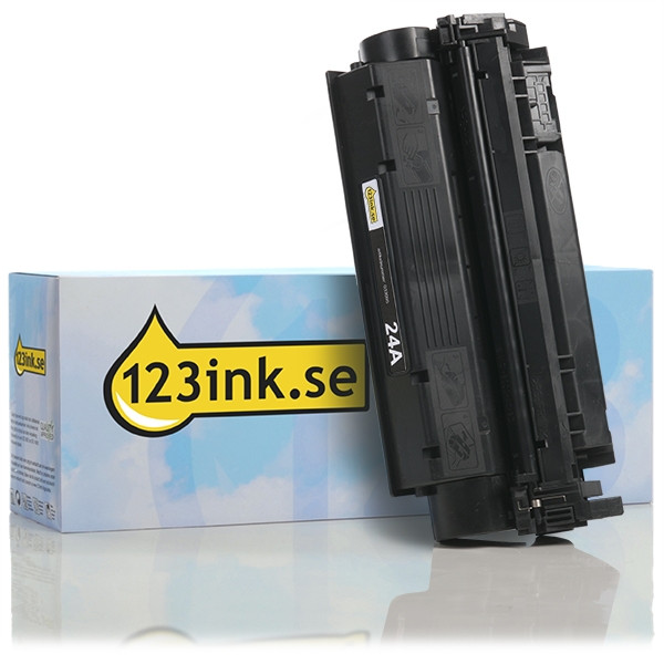 Varumärket 123ink ersätter HP 24A (Q2624A) svart toner Q2624AC 033095 - 1