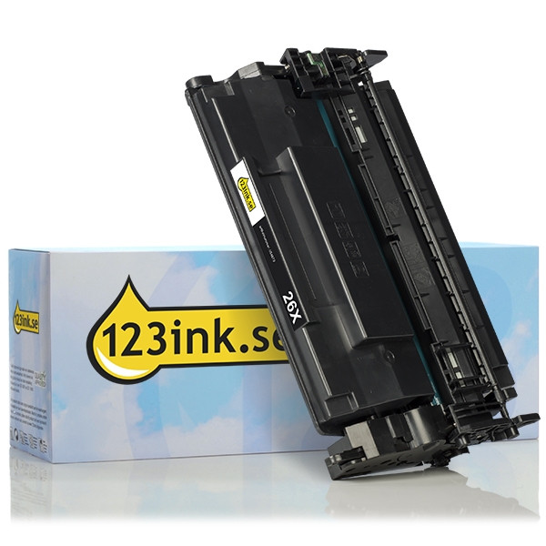 Varumärket 123ink ersätter HP 26X (CF226X) svart toner hög kapacitet CF226XC 054879 - 1