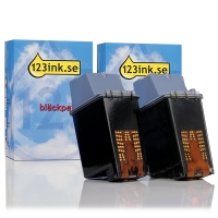 Varumärket 123ink ersätter HP 29 svart bläckpatron 2-pack  030032
