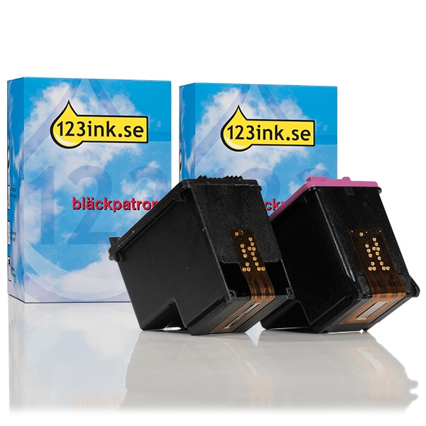 Varumärket 123ink ersätter HP 300 svart + färg bläckpatron 2-pack  160122 - 1