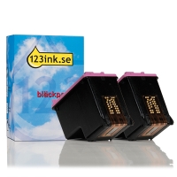 Varumärket 123ink ersätter HP 301XL (D8J46AE) färgbläckpatron hög kapacitet 2-pack D8J46AEC 044339