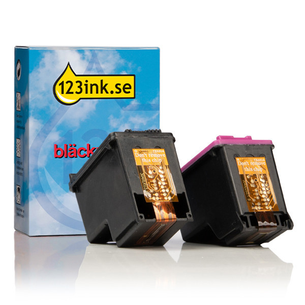 Varumärket 123ink ersätter HP 304XL svart + färg bläckpatron 2-pack  160239 - 1