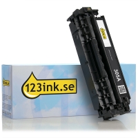 Varumärket 123ink ersätter HP 305A (CE410A) svart toner CE410AC 054057