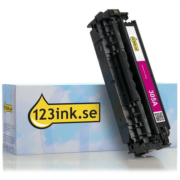 Varumärket 123ink ersätter HP 305A (CE413A) magenta toner CE413AC 054065 - 1