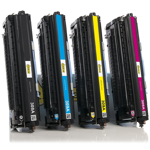 Varumärket 123ink ersätter HP 308A/309A Q2670A/71A/72A/73A toner 4-pack  130010 - 1