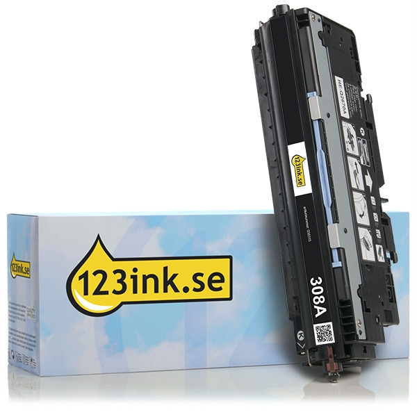 Varumärket 123ink ersätter HP 308A (Q2670A) svart toner Q2670AC 039315 - 1