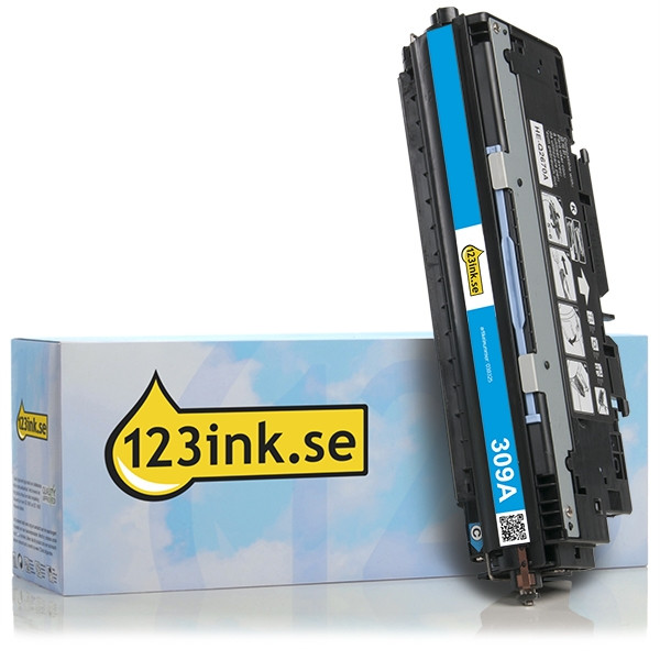 Varumärket 123ink ersätter HP 309A (Q2671A) cyan toner Q2671AC 039325 - 1