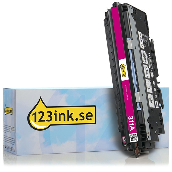 Varumärket 123ink ersätter HP 311A (Q2683A) magenta toner Q2683AC 039375 - 1