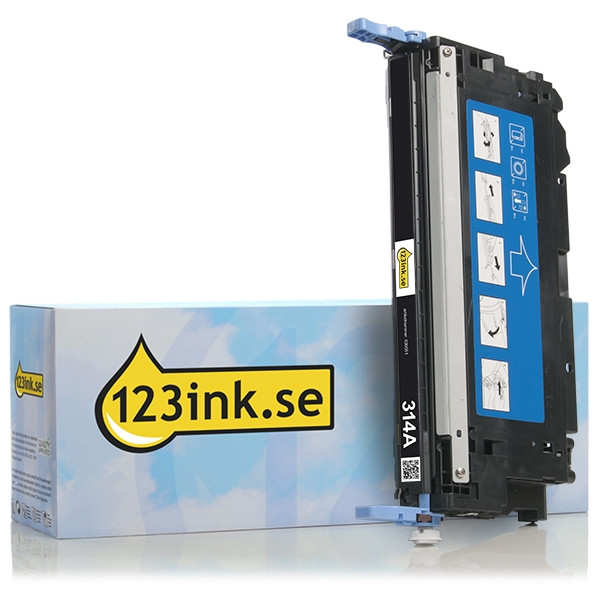 Varumärket 123ink ersätter HP 314A (Q7560A) svart toner Q7560AC 039561 - 1