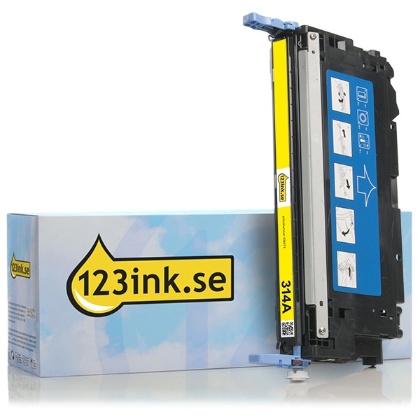 Varumärket 123ink ersätter HP 314A (Q7562A) gul toner Q7562AC 039571 - 1