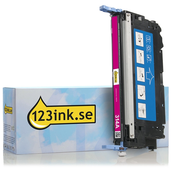 Varumärket 123ink ersätter HP 314A (Q7563A) magenta toner Q7563AC 039576 - 1