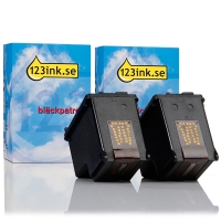 Varumärket 123ink ersätter HP 338 (CB331EE) svart bläckpatron 2-pack  160068