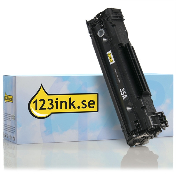 Varumärket 123ink ersätter HP 35A (CB435A) svart toner 039781 - 1