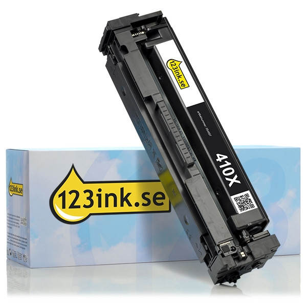 Varumärket 123ink ersätter HP 410X (CF410X) svart toner hög kapacitet CF410XC 054887 - 1
